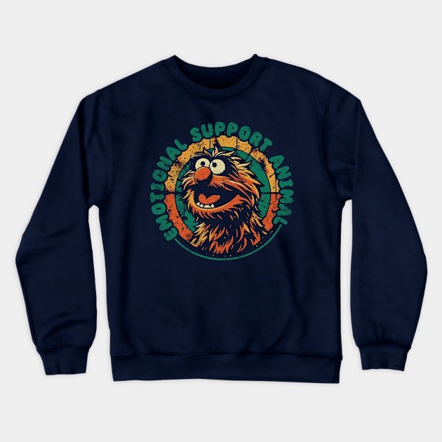 Emotional Support Animal - Muppets Crewneck Sweatshirt by Trendsdk